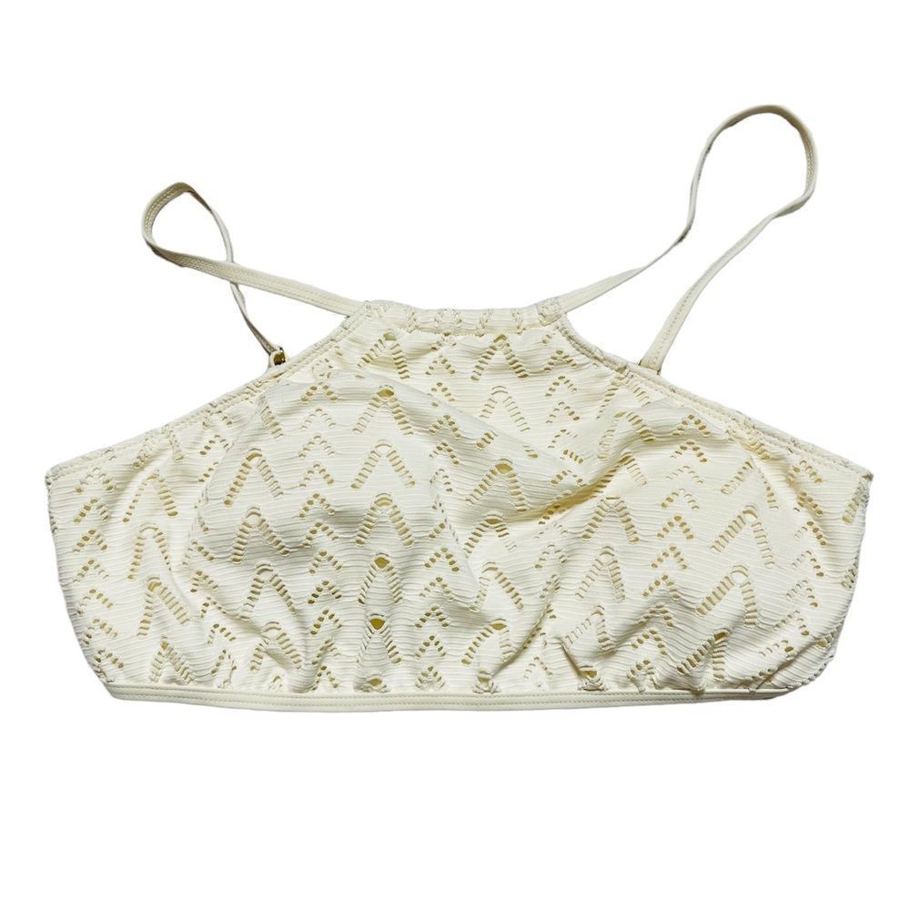 Gianni Bini Beige Halter Swim Top